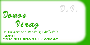 domos virag business card